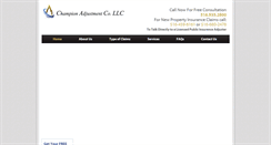 Desktop Screenshot of championadjustment.com